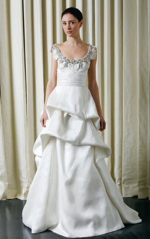 Monique Lhuillier Rihanna Sleeveless Pickup Wedding Dress
