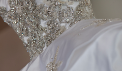 Ines di Santo custom Wedding Gown Detail Close