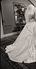 Ines di Santo custom Wedding Gown Back