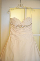 Jim Hjelm JH 8714 Strapless Satin A-line Stock Photo Crystal