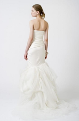 Vera Wang 'Fiona' Mermaid Ivory Wedding Gown Back Wide
