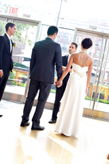 Angelo Lambrou Aurora Silk Sheath Wedding Dress