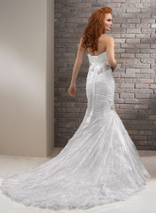 Maggie Sottero Arabella Metallic Lace Trumpet Wedding Dress
