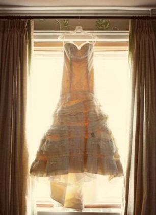 Lazaro Victorian Lace A-line Wedding Dress