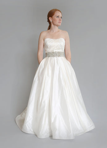 Tara Keely Silk Shantung Ball Gown