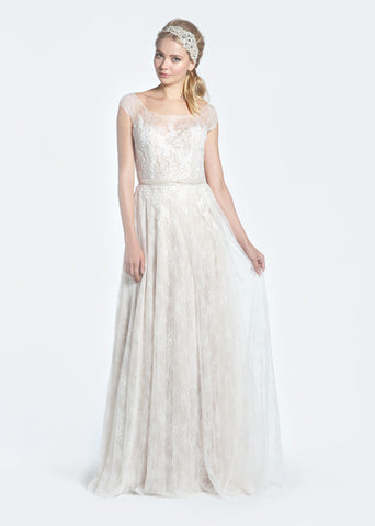 Paolo Sebastian 'Jolene' Lace A-line Wedding Dress