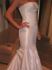 Vera Wang
Silk 
Mermaid
Petite 
strapless
side view