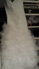 Monique Lhuillier Bliss 1213 Trumpet Organza Wedding Dress