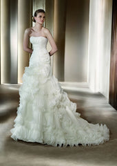 Pronovias Alga Silk Organza Mermaid Wedding Dress