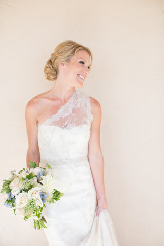 Monique Lhuillier Martine One Shoulder Wedding Dress