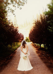 Paloma Blanca Lace Fit & Flare Wedding Dress