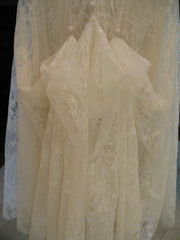Vera Wang Embellished Wedding Dress Bustle Back