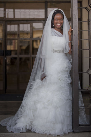 Pronovias Alga Silk Organza Mermaid Wedding Dress