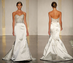Lazaro 3214 Jewel Encrusted Trumpet Wedding Dress