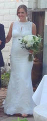 Pronovias Brisa Trumpet Bateau Wedding Dress