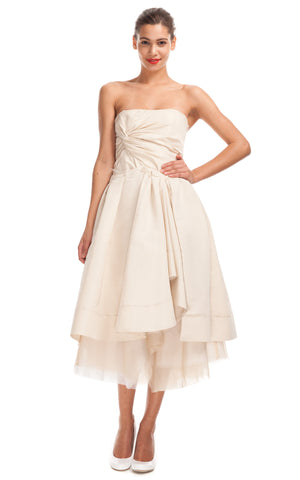 Chris Benz Silk Taffeta T-Length Dress