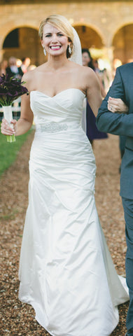 Monique Lhuillier French Satin Bliss Wedding Dress