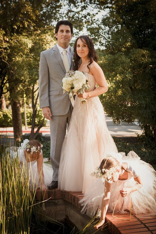 Monique Lhuillier Candy Blush Wedding Dress