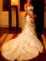 Galleria dell Sposa
Ivory
Silk
Fit N Flare
Chapel Train
Wedding Dress
Side