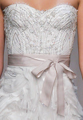 Monique Lhuillier
Magical Skirt
Lavender Corset
lace
ivory
embellished bodice
Front close