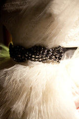 Vera Wang Eva Feather & Tulle Gown Detail