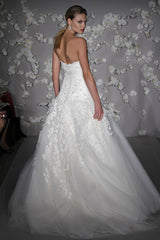 JLM Couture Alvina Valenta Floral & Tulle Wedding Dress