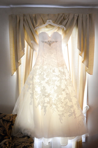 Ivory Lace A-line Wedding Dress