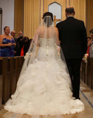 YSA Makino Mermaid Style Wedding Dress Back Wide