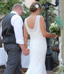 Pronovias Brisa Trumpet Bateau Wedding Dress
