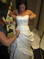 Simone Carvalli 90148 Strapless Wedding Dress