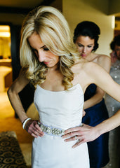 Oscar de la Renta Silk Faille Trumpet Wedding Dress