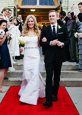 Oscar de la Renta Silk Faille Trumpet Wedding Dress