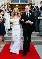 Oscar de la Renta Silk Faille Trumpet Wedding Dress