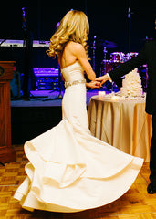 Oscar de la Renta Silk Faille Trumpet Wedding Dress