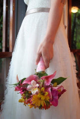 Monique Lhuillier 'Lulu' Tea Length Wedding Dress Side Close