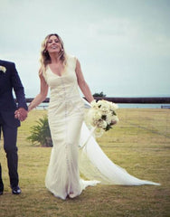 Caroline Seikaly 'Joanna' French Lace Gown