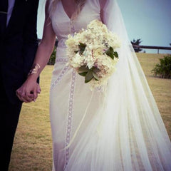 Caroline Seikaly 'Joanna' French Lace Gown