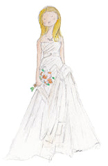 Custom Wedding Day Sketch