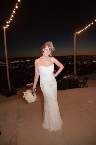 Pronovias 'Agnes' Chiffon Gown