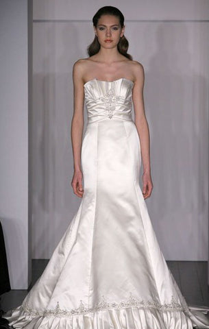 Kenneth Pool 'Marlene' Satin Trumpet Wedding Dress