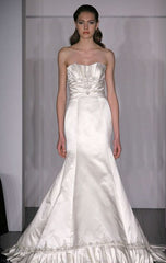 Kenneth Pool 'Marlene' Satin Wedding Dress Front Wide