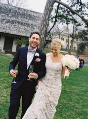 Ulla Maija Bianca Lace and Charmeuse Wedding Gown