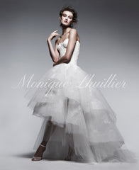 Monique Lhuillier 'Rapture' High Low Wedding Dress Front Wide