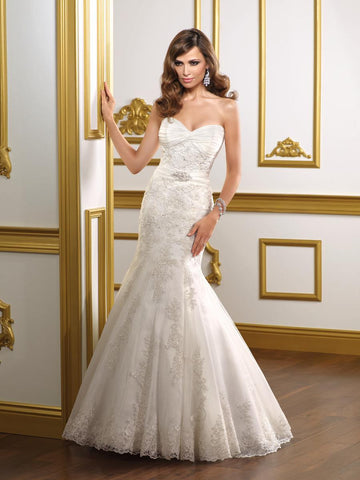 Mori Lee 1807 Strapless Mermaid Gown