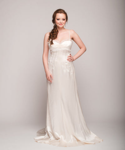 Mira Zwillinger 'Sabrina' Satin Gown