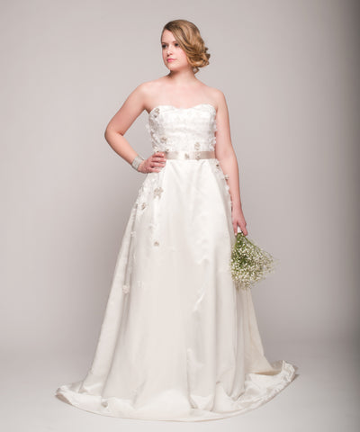 Jane Wang 'Brandy' Satin Wedding Dress