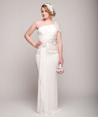 Marchesa
One Shoulder
Beaded
Wedding Dress
Front wide