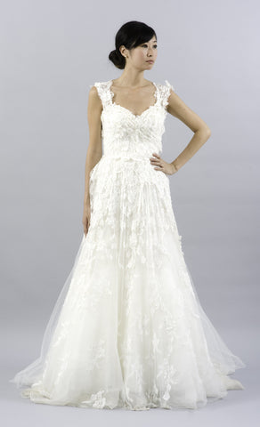 Elie Saab for Pronovias 'Casandra' Ivory Silk Wedding Dress