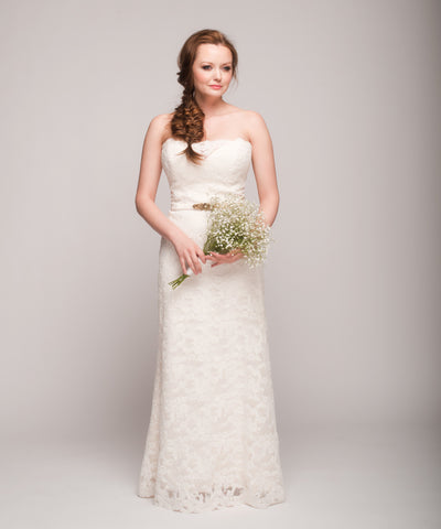 Modern Trousseau Devon French Alencon Lace Gown