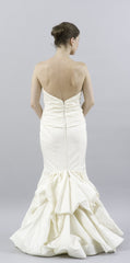 Priscilla of Boston Fitted Satin Strapless Dress back